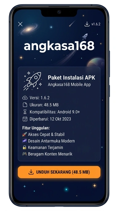 Tampilan halaman APK angkasa168
