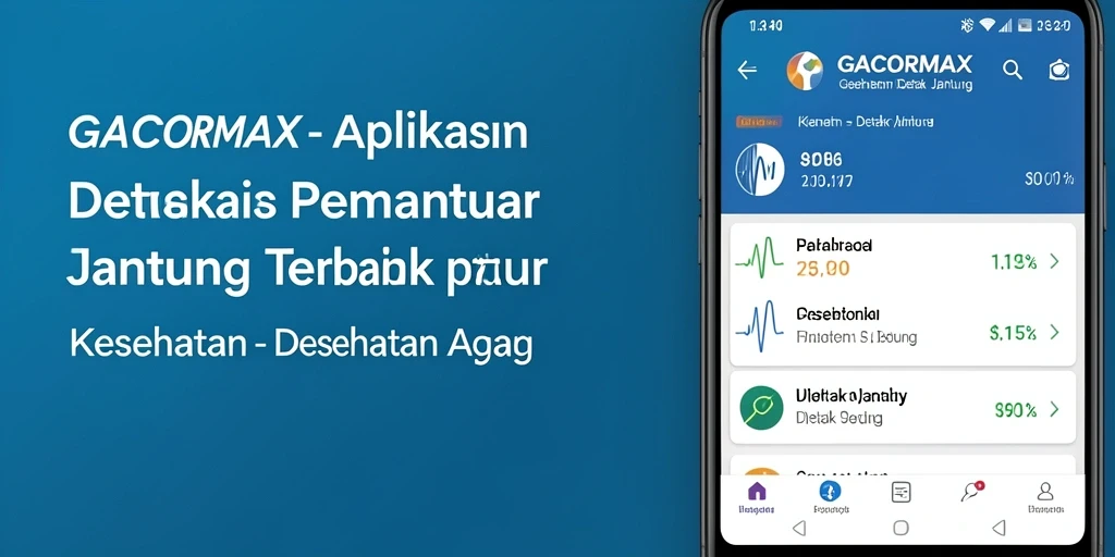 Antarmuka GACORMAX menunjukkan pemantauan detak jantung secara real-time.