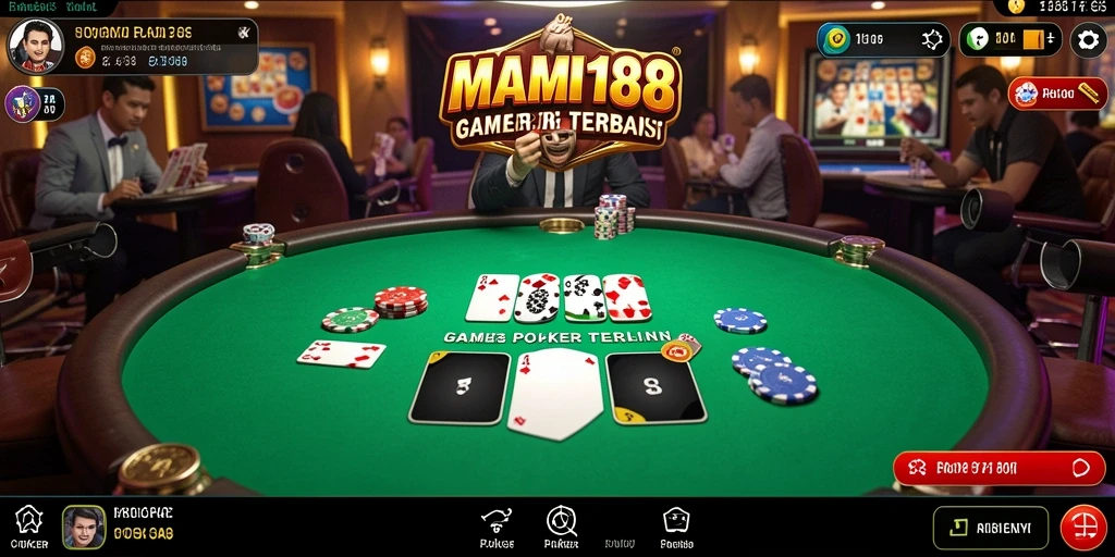 Tampilan antarmuka MAMI188 yang menampilkan permainan poker yang menarik.