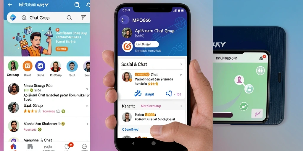 Antarmuka MPO666 dengan fitur Chat Grup yang interaktif.