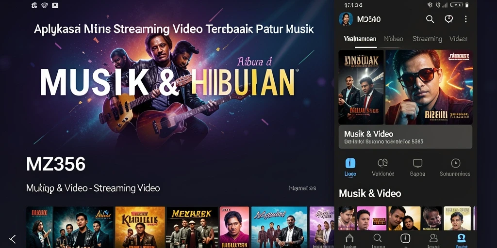 Antarmuka MZ356 yang menarik dan user-friendly untuk Streaming Video.